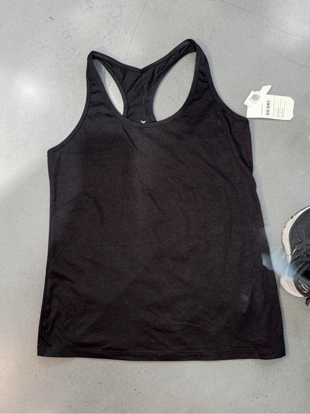 Old Navy Black Racerback Tank Top Womens (M) NWT